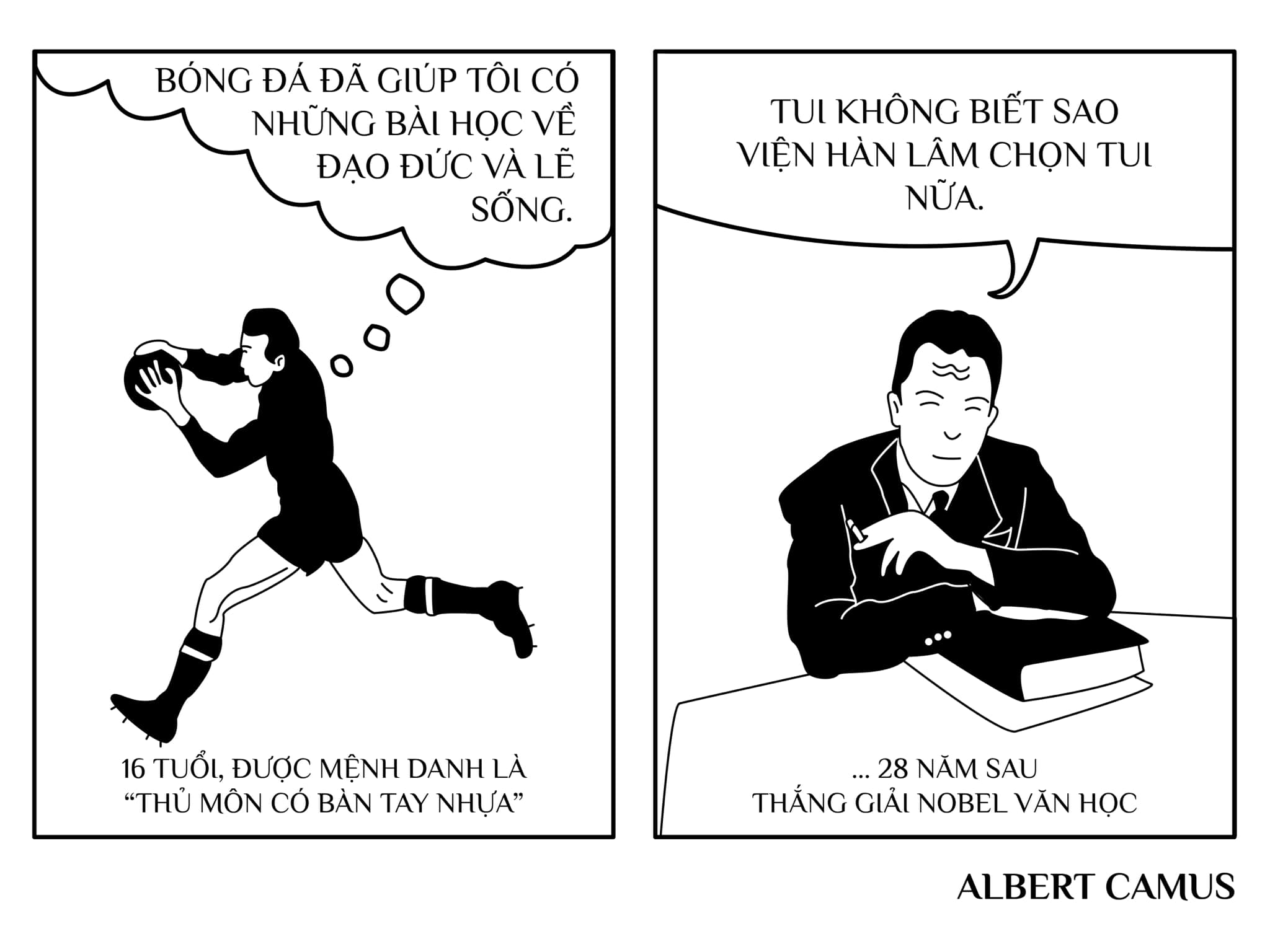 ALBERT CAMUS – TỪ CẦU THỦ BÓNG ĐÁ ĐẾN CHỦ NHÂN GIẢI NOBEL VĂN HỌC